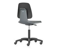 Interstuhl bimos Chaise de travail Labsit avec roulettes, coque de siège en mousse PU anthracite, hauteur d’assise 450-650 mm Quantité:1