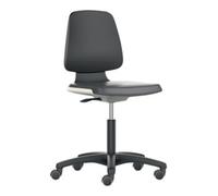 Interstuhl Chaise d'atelier pivotante Labsit rouleaux coque de siège anthracite tissu Super Quantité:1