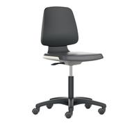 Interstuhl Chaise d'atelier pivotante Labsit rouleaux coque de siège bleu tissu Supertec no Quantité:1