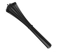 intervisio Collier de Serrage Réutilisable Plastique, 540 mm x 7,6 mm, Attache Câble Réutilisables, Serre Câbles Rilsan Nylon, Colliers Serre-Cable 540mm, Noir, Lot de 100 Pièces