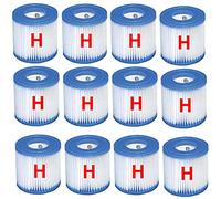 Intex Pools Cartouche de filtration Type H #29007 – Hauteur 10 cm, Ø 9/3 cm – Lot de 12
