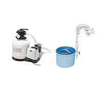 Intex - 26652FR - Filtre À Sable SX3200 10M³/H Pour Piscine Jusqu'À 65M³ & 28000 - Skimmer De Surface Deluxe Pour Autostable Ou Tubulaire