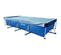 Intex Pools Bâche de protection 28039 pour piscine rectangulaire tubulaire 450 x 226 cm Bleue