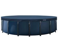 INTEX 28088 Bâche de protection ronde pour piscine 610 cm Bâche de protection Deluxe avec débord de 20 cm