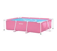 Intex 28266NP - Piscine Hors Sol rectangulaire avec Cadre rectangulaire, 1662 L, Acier et PVC, Rose, 220 x 150 x 60 cm