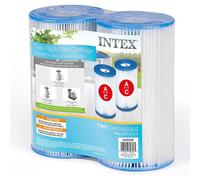 Intex Pools Cartouches filtrantes 29002E – Lot de 2 Type A pour piscines Blanc