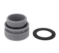 Intex Adaptateur de tuyau de piscine 3,8 cm de rechange pour pompe de filtre 58254 anti-fuite sécurisée pour joint étanche Gris (court)