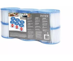 Intex Cartouche Filtrante pour Whirlpool Type S1 - 6 Pièces - 1 sachet