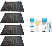 Intex - Chauffage de piscine - 4x tapis solaire & kit de réparation WAYS et bandelettes de test