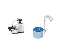 Intex combo filtre à sable 6m³/h + sterilisateur au sel qx2100 & Skimmer de Surface Deluxe pour autostable ou Tubulaire
