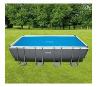 Couverture de piscine solaire INTEX bleue, 538 x 253 cm, en polyéthylène