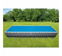 Intex Couverture Solaire de Piscine Bleu Polyéthylène Jardin Multi-taille vidaXL