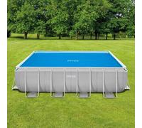 Intex Couverture solaire de piscine 28018 Polyéthylène 160μ Bleu 975 x 488 cm