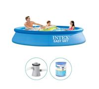 INTEX Easy Set Pool Piscine 305 x 61 cm avec systeme de filtration 12 V 28118GN