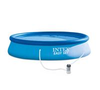 Intex - Easy Set - Piscine avec pompe de filtration - 396x84 cm - Rondee - Piscine gonflable
