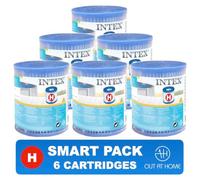 Intex, ensemble de 6 cartouches filtrantes de type H (Smart Pack)