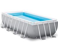 INTEX PRISM FRAME Piscine rectangulaire 400 × 200 × 100 cm avec filtration 12V 26788GN