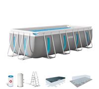 Intex - Kit Piscine Clearview Rectangulaire Tubulaire (L) 4,00 x (L) 2,00 H1,22 m