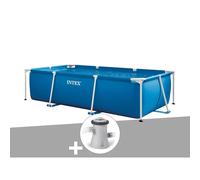 Intex Kit Piscine Tubulaire Rectangulaire - 3.00 x 2.00 x 0.75 m