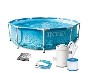 Intex kit piscinette tubulaire ocean (ø)3,05 x (h)0,76m