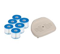 Intex lot de 6 cartouches pour PureSpa & siège Pure Spa