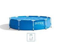 INTEX METAL FRAME Piscine 305 × 76 cm avec filtration 12V 28202GN