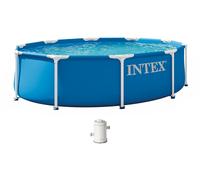 INTEX METAL FRAME Piscine 305 × 76 cm avec filtration 220-240V 28202ND