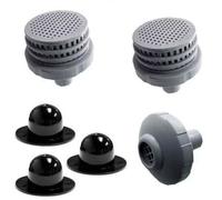 Intex Petit filtre pour piscine - Lot de 2, accessoires de piscine, support de tuyau, filtre à bouchon de valve murale de piscine