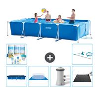 Intex Piscine à Cadre Rectangulaire - Accessoires Inclus