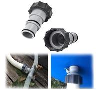 Intex Piscine Adaptateur A,2PCS,Adaptateur de Tuyau de Piscine A,Adaptateur A pour Pool Intex,Adaptateur de Tuyau de Rechange Intex