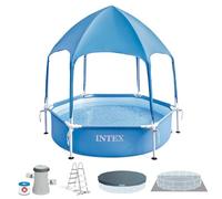 INTEX METAL FRAME CANOPY Piscine avec auvent 183 x 38 cm 28209NP