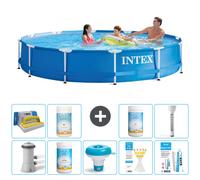 Intex Piscine Cadre Rond - 366 x 76 cm - Bleue