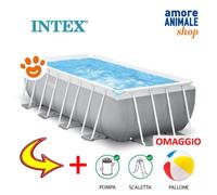 Intex Pools Piscine Prism Frame rectangulaire 400×200×122 cm avec filtration 220-240V 26790NP