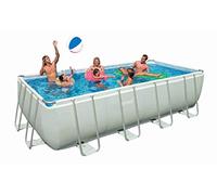 Intex Piscine Tubulaire Ultra démontable avec Station de filtrage et Accessoires 549x274 Carrée Gris ULTRA XTRTM RECTANGULAR POOL SET