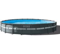 Intex Piscine Ultra XTR Ronde Ø 732 x 122 cm - Kit comprenant pompe de filtration à sable, échelle, bâche de couverture, tapis de sol et raccords