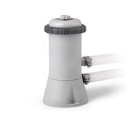 Intex Pompe filtrante à cartouche transparente Krystal - Système de filtration à cartouche de piscine - Gris - 900 L/H