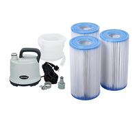 Intex pompe vide piscine & lot de 3 cartouches de filtration A