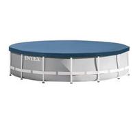 Piscine Intex Prism Frame Ø427 x 107 cm - Gris - Filtre à cartouche - Hors-sol - Tubulaire