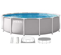 INTEX PRISM FRAME Piscine ronde 427 × 107 cm avec filtration a cartouche 220-240V 26720ND