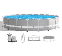INTEX PRISM FRAME Piscine ronde 610 × 132 cm avec filtration a cartouche 12V 26756GN
