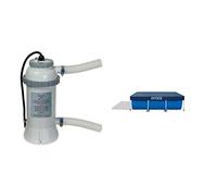 Intex rechauffeur 3kw pour Piscine jusqu'à 12m³ & bâche Protection pour Piscine rectangulaire Tubulaire 3m x 2m