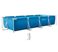 INTEX SMALL FRAME POOLS Piscine 450 x 220 x 84 cm avec filtration a cartouche 28274NP