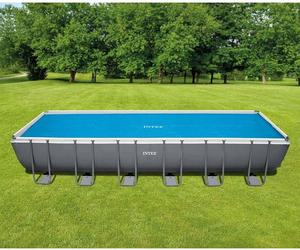 INTEX Solar Couverture de piscine bleue 716x346 cm polyéthylène