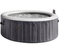 Intex Spa Gonflable PureSPA Bubble Greywood Deluxe Ø 196 x 71 cm - 4 Personnes - 1 pcs
