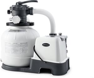 Intex Système de Filtration à Sable Krystal Clear 6 m³ avec Électrolyseur au Sel - 1 pièce - débit de la pompe 6.000 l/h