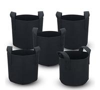 Sac En Polaire Pour Jardinières Plantes Jardinières Poignées De Transport Noir