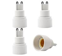 Intirilife Adaptateur de culot de lampe G9 vers E14 en BLANC- 4x adaptateurs de lampe pour convertir une lampe E14 en culot G9 -Set de 4 convertisseurs pour culot de lampe LED lampes à incandescence