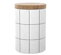 Intirilife boîte à provisions en céramique Taille M avec Couvercle - 10 x 14 cm - 700 ML de contenance- avec Couvercle hermétique, Conservation boîte pour thé café Sucre, Lavable au Lave-Vaisselle