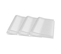 Intirilife Lot de 6 tapis de réfrigérateur transparents anti-bactériens 45 x 30 cm - Protège les fruits et légumes des bactéries et de l'eau