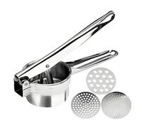 Intirilife Multifonctionnel presse-purée de pommes de terre en acier inoxydable presse-spätzle en Argent pour la cuisine restaurant et la restauration